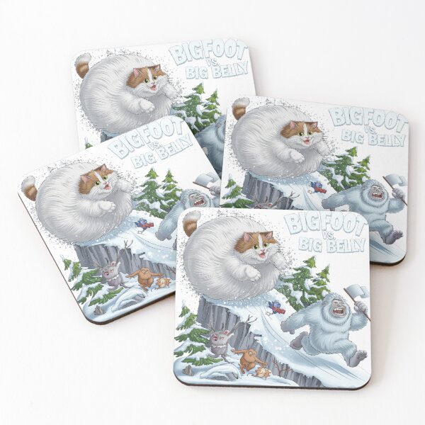 Item preview, Bigfoot vs. Big Belly Epic Snowball Cat designed and sold by ChonkingHazard.