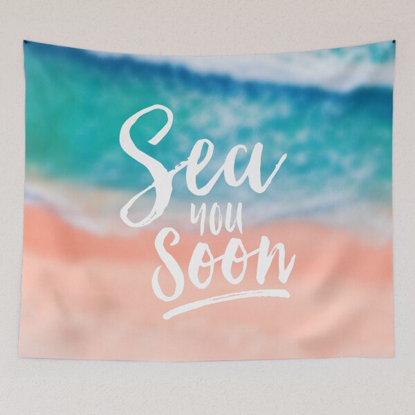 Item preview, SEA YOU SOON LETTERING, BY SUBGIRL designed and sold by SUBGIRL.