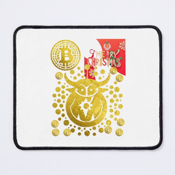 Item preview, Bullish Merry Christmas designed and sold by RoseAIArtRhythm.