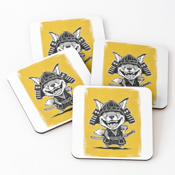 Item preview,  "From Forest to Feudalism: The Fox's Rise to Samurai Stardom!"  designed and sold by MOONE FLOWER.