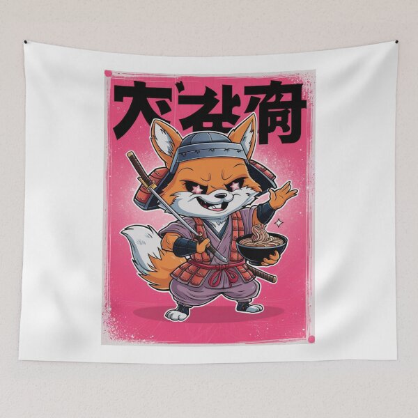 Item preview,  "The Noodle Ninja: A Kitsune Samurai's Quest for the Ultimate Ramen Bowl!" designed and sold by MOONE FLOWER.