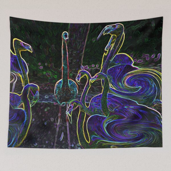 Item preview, Neon Flamingos designed and sold by Wayne King.