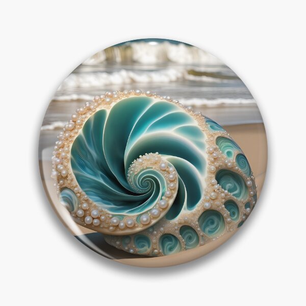 Item preview, Vintage Nacre Seashell Decorated With Pearls designed and sold by Amerbel.
