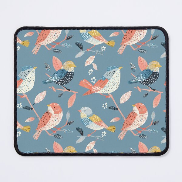 Item preview, Pinkish blue sweet birds illustration designed and sold by DaisyMarroquin.