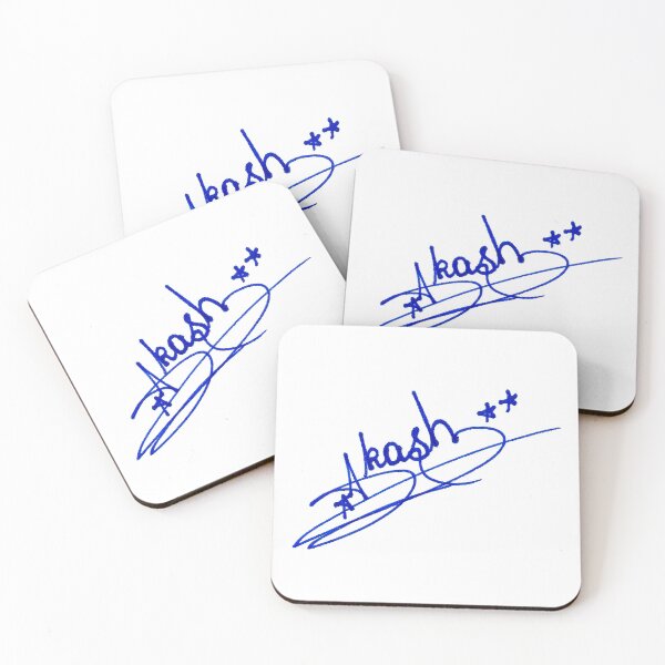 Item preview, Personalized Akash Name Art - Elegant Signature Style designed and sold by scribblesign.