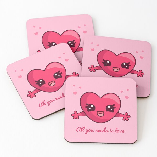 Item preview, Cute pink heart in kawaii style designed and sold by IrinaCuteLab.