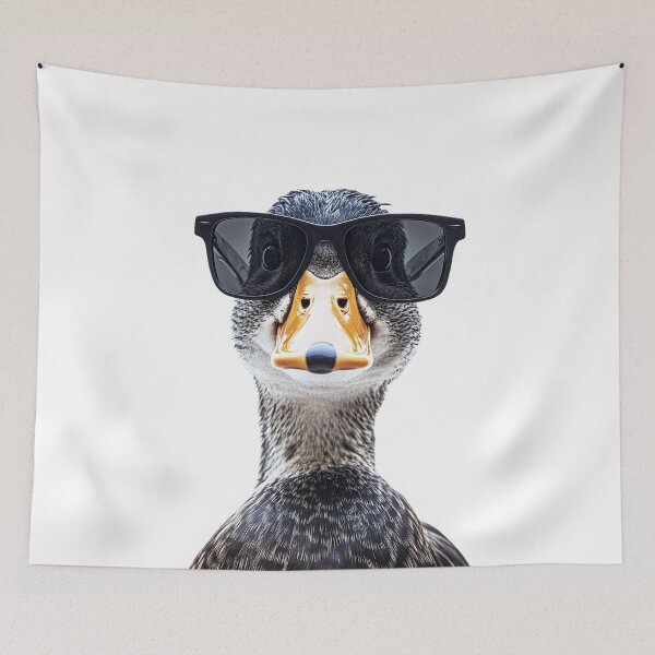 Item preview, Funny cool Duck wearing sunglasses designed and sold by LazyOwlStore.