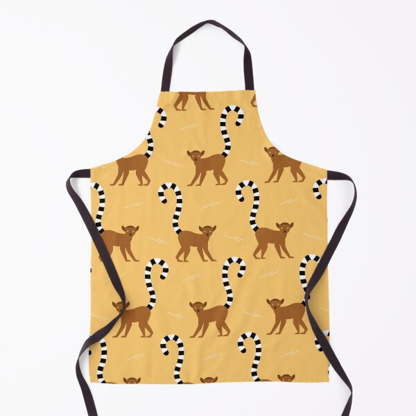 Item preview, Ringtailed lemurs on yellow designed and sold by reneesillus.
