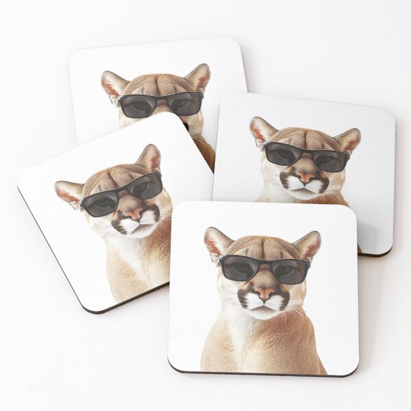 Item preview, Funny cool Cougar wearing sunglasses designed and sold by LazyOwlStore.