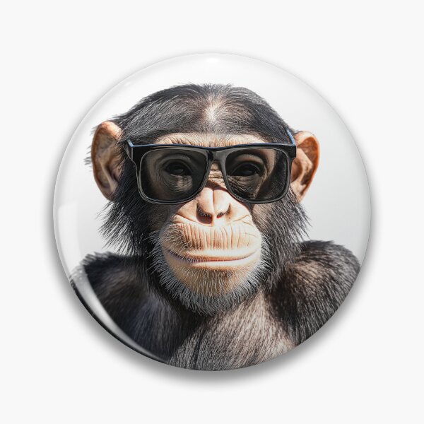 Item preview, Funny cool Chimpanzee wearing sunglasses designed and sold by LazyOwlStore.