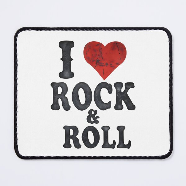 Item preview, I Love Rock & Roll designed and sold by MyHappyArtShop.