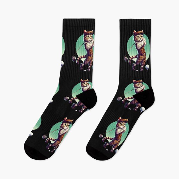 Item preview, Golfing cat, fore golf, no golf no life, golf enthusiast, golf evolution, golf activity golf player, cat golf designed and sold by Mateusz Majcherek.