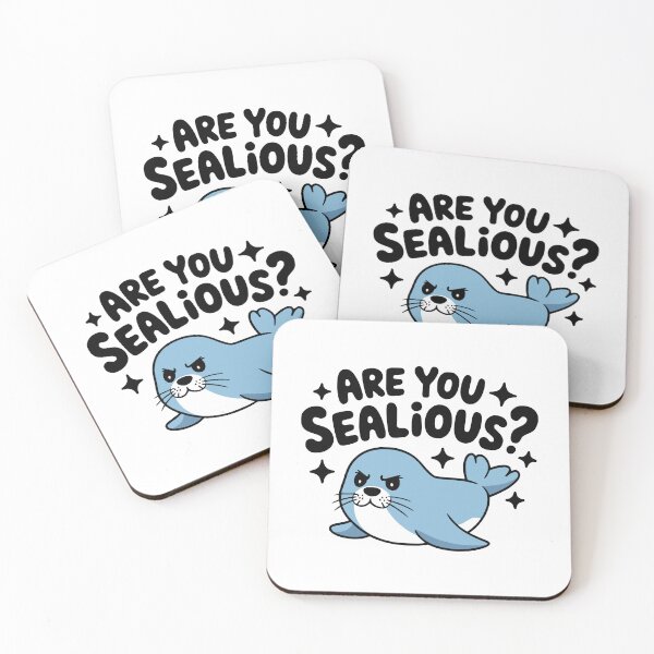 Item preview, Are You Sealious! Cute Funny Seal Pun designed and sold by PMCreative.