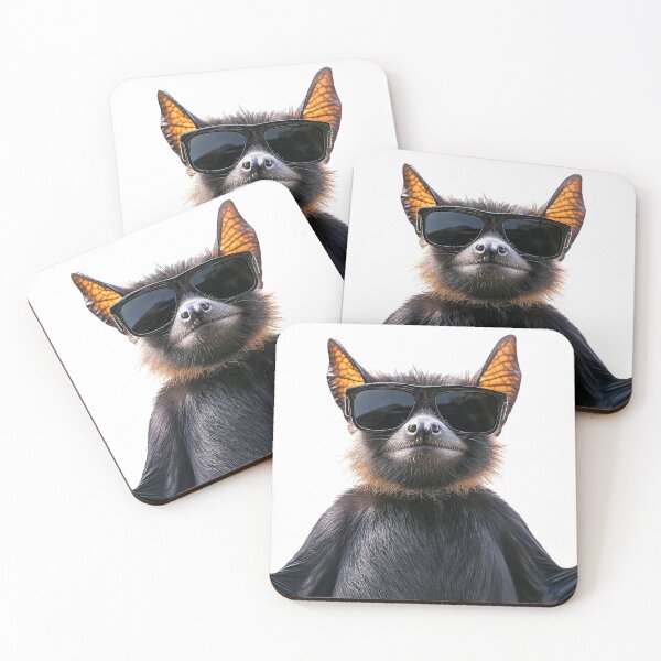 Item preview, Funny cool Bat wearing sunglasses designed and sold by LazyOwlStore.