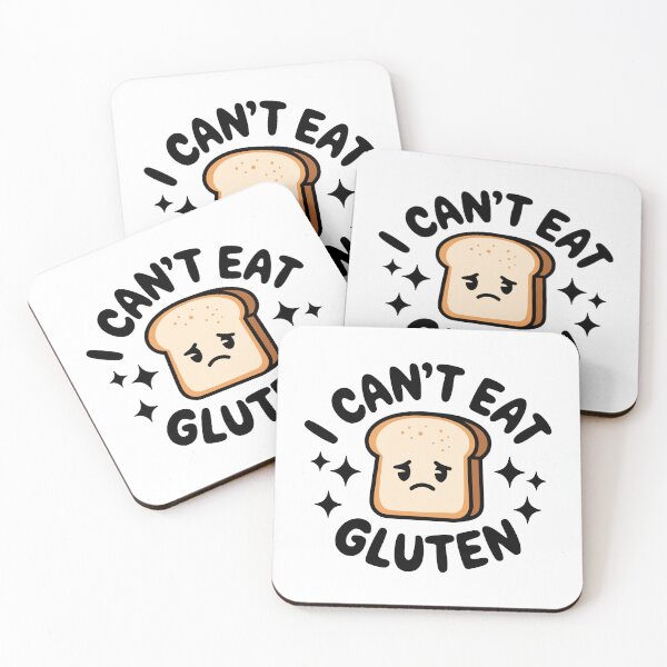 Item preview, I Can't Eat Gluten! Cute Bread Cartoon designed and sold by PMCreative.