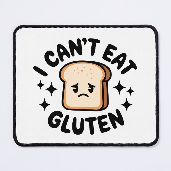 Item preview, I Can't Eat Gluten! Cute Bread Cartoon designed and sold by PMCreative.