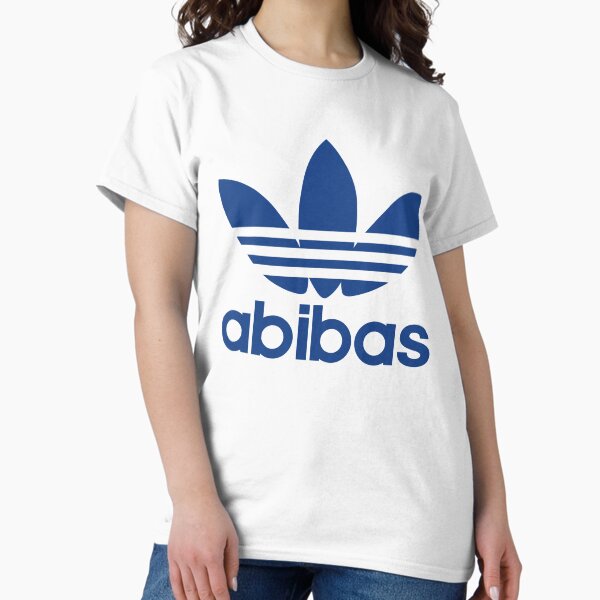Vista previa del artículo con la obra «Colección de logotipos divertidos de Abibas en azul oscuro», diseñado y vendido por Shop_SWANDERS.