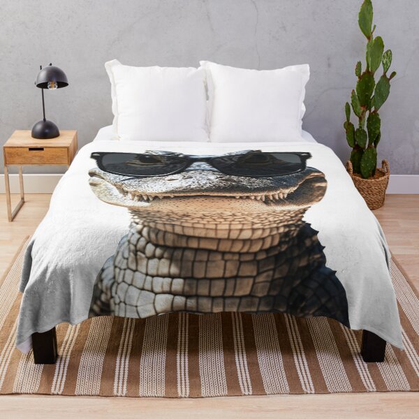 Item preview, Funny cool Alligator wearing sunglasses designed and sold by LazyOwlStore.