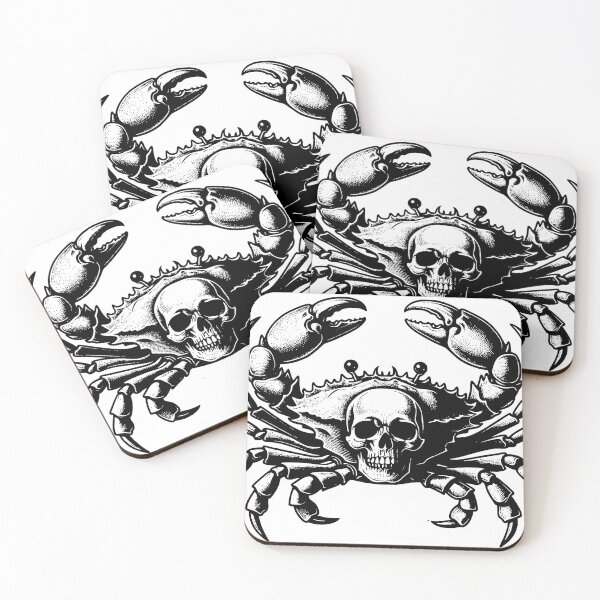 Item preview, Black Crab with Scull. designed and sold by KojourinArt.