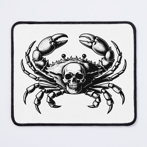 Item preview, Black Crab with Scull. designed and sold by KojourinArt.