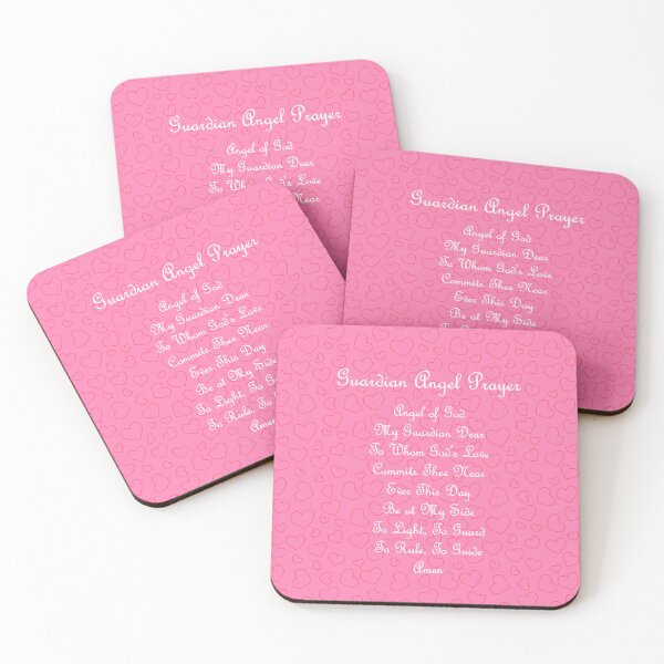 Item preview, Guardian, Angel, Prayer, Pink Hearts designed and sold by LitanyLane.