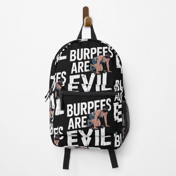 Item preview, Burpees Are Evil - Funny Workout Gym Humor Design for Fitness Lovers designed and sold by ThePrettyDesign.