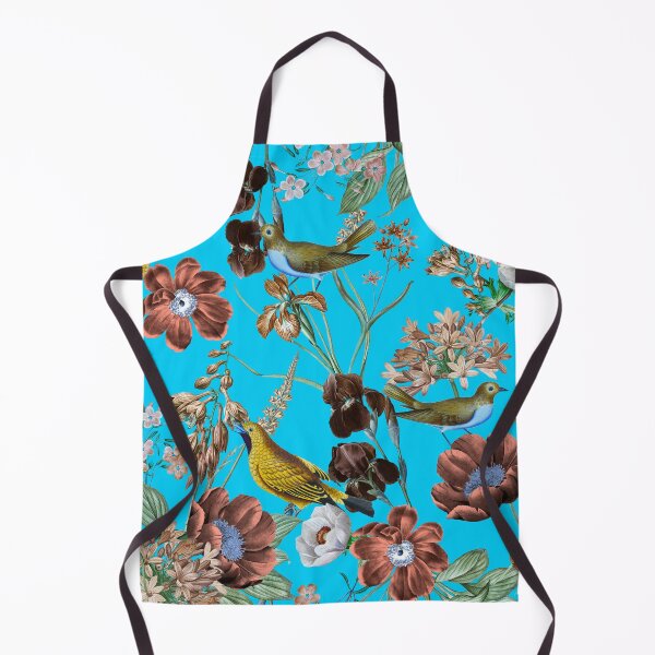 Item preview, Exotic Vintage Bird And Rose Night Garden - Sepia Teal designed and sold by UtArt.