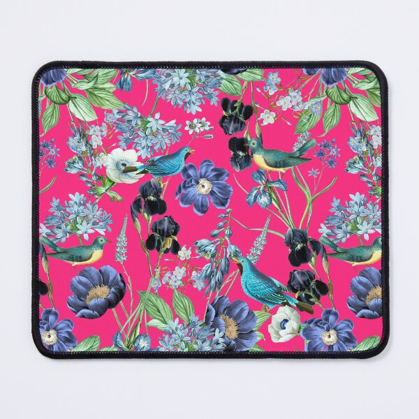 Item preview, Exotic Vintage Bird And Rose Night Garden - Magenta designed and sold by UtArt.