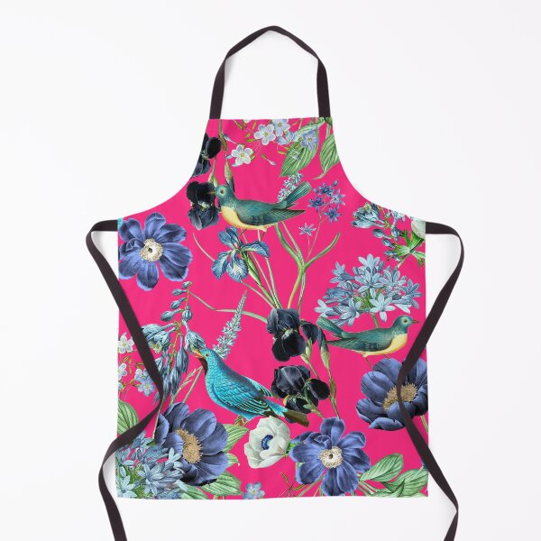 Item preview, Exotic Vintage Bird And Rose Night Garden - Magenta designed and sold by UtArt.