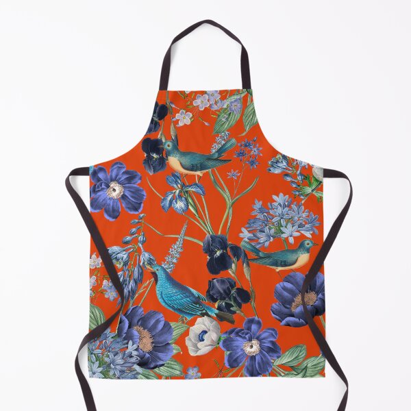 Item preview, Exotic Vintage Bird And Rose Night Garden - Orange Sepia designed and sold by UtArt.