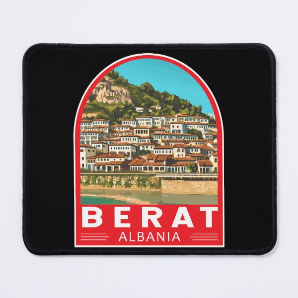 Item preview, Berat Albania Travel Art Emblem designed and sold by KrisSidDesigns.