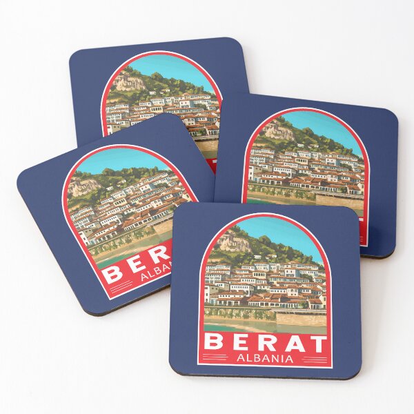 Item preview, Berat Albania Travel Art Emblem designed and sold by KrisSidDesigns.