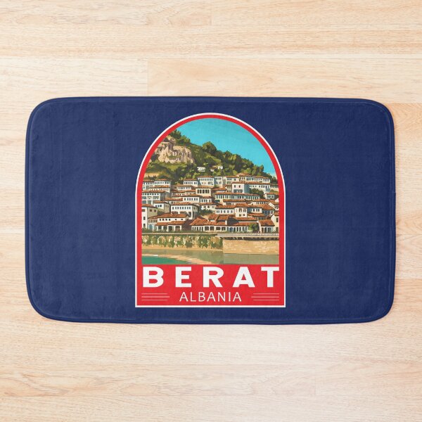 Item preview, Berat Albania Travel Art Emblem designed and sold by KrisSidDesigns.