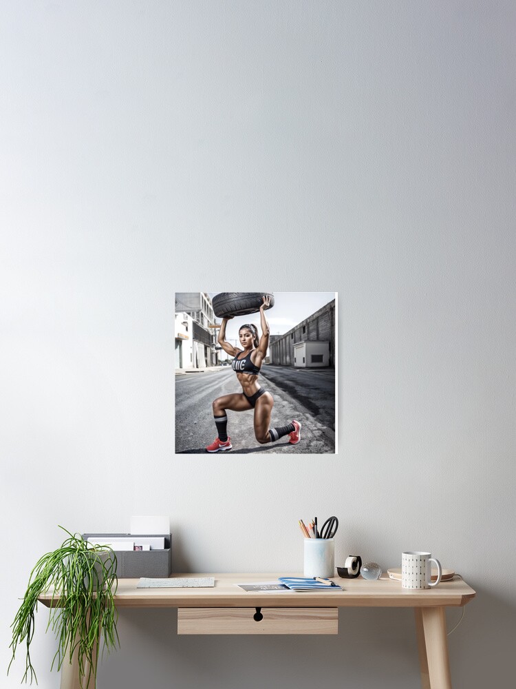 Aperçu 1 sur 3. Poster avec l'œuvre "La musculation : un allié pour la santé globale" créée et vendue par charlolo.