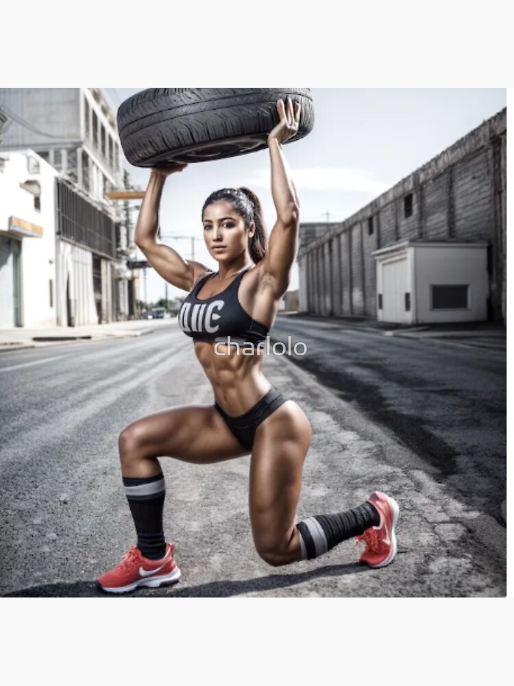 Aperçu 3 sur 3. Poster avec l'œuvre "La musculation : un allié pour la santé globale" créée et vendue par charlolo.