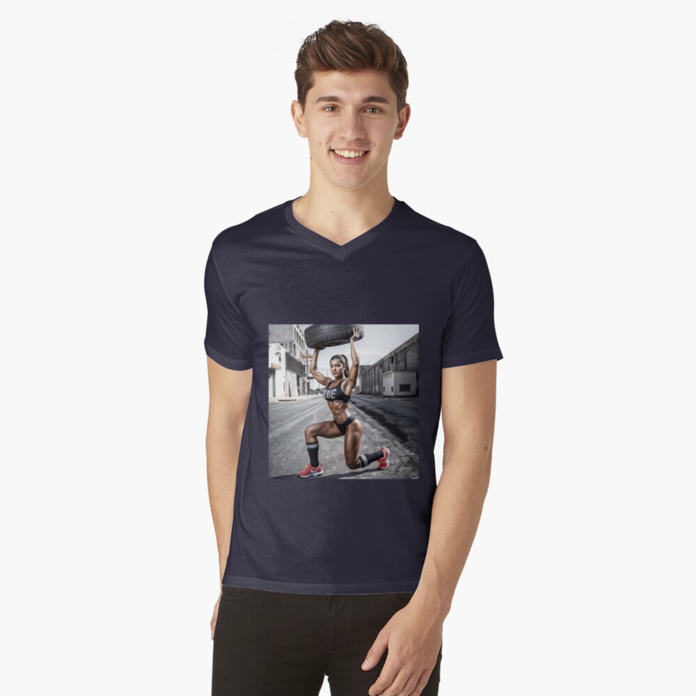 Aperçu de l'œuvre T-shirt col V créée et vendue par charlolo.