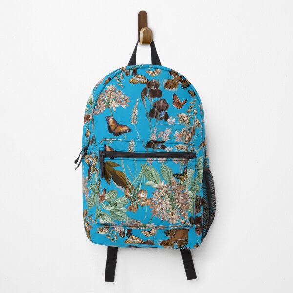 Item preview, Exotic Vintage Birds Butterflies And Exotic Flowers Night Garden - Sepia Teal designed and sold by UtArt.