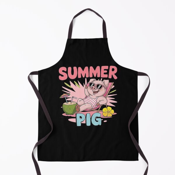 Item preview, Summer Vibes Funny Pig Cartoon Design designed and sold by love3617.