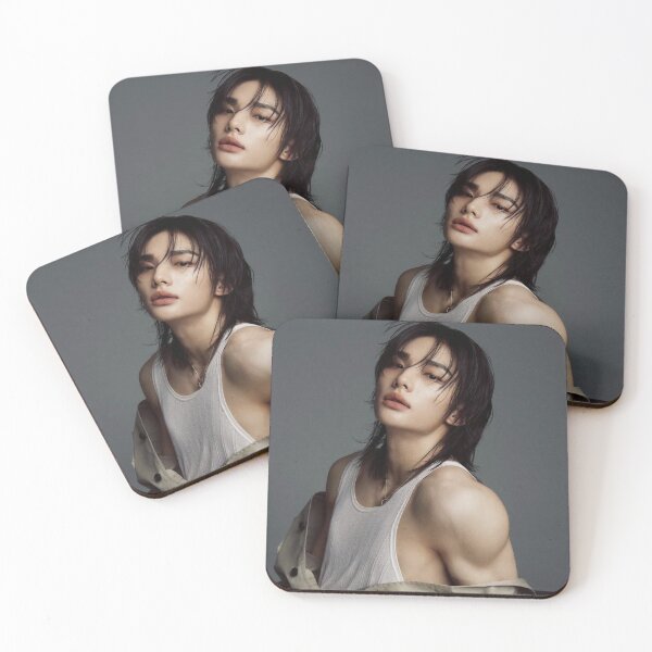 Item preview, Hyunjin muscles hot esquire Stray Kids (스트레이 키즈) SKZ kpop ot8 designed and sold by Kpop-Noona.