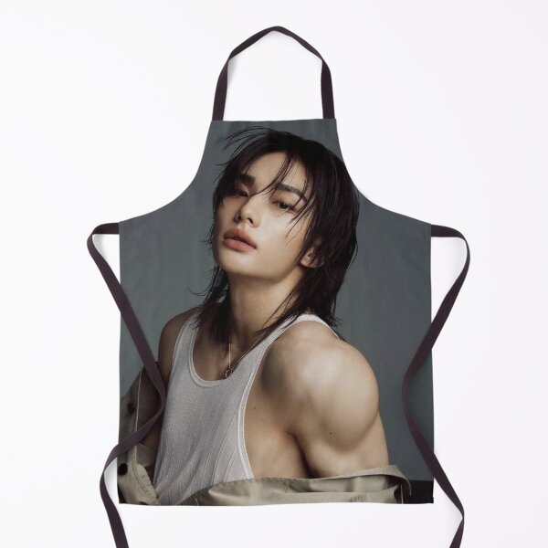 Item preview, Hyunjin muscles hot esquire Stray Kids (스트레이 키즈) SKZ kpop ot8 designed and sold by Kpop-Noona.