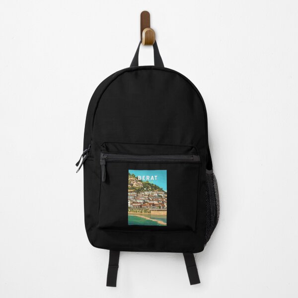 Item preview, Berat Albania Travel Art Vintage designed and sold by KrisSidDesigns.