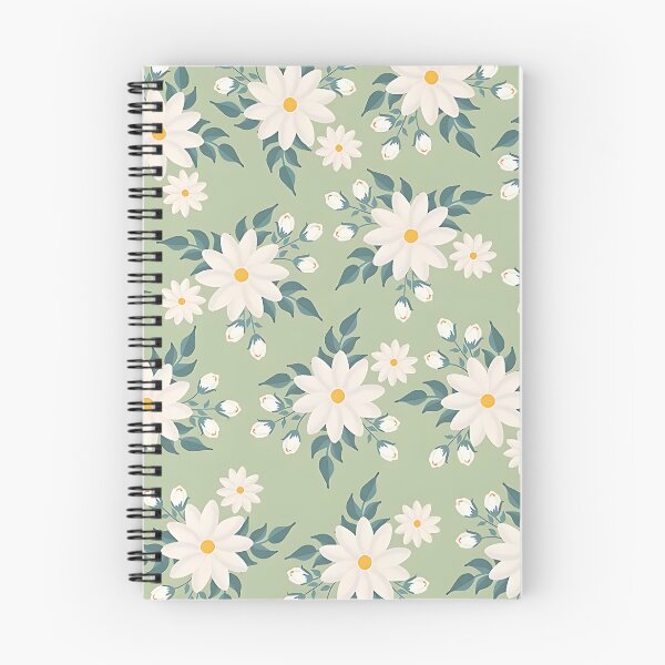 Item preview, Green, Yellow & White Floral Print  designed and sold by Bubbly Beach Babe.