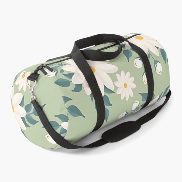 Item preview, Green, Yellow & White Floral Print  designed and sold by Bubbly Beach Babe.