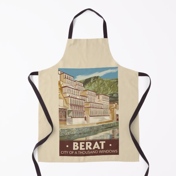 Item preview, Berat Albania Illustration Travel Art Vintage designed and sold by KrisSidDesigns.