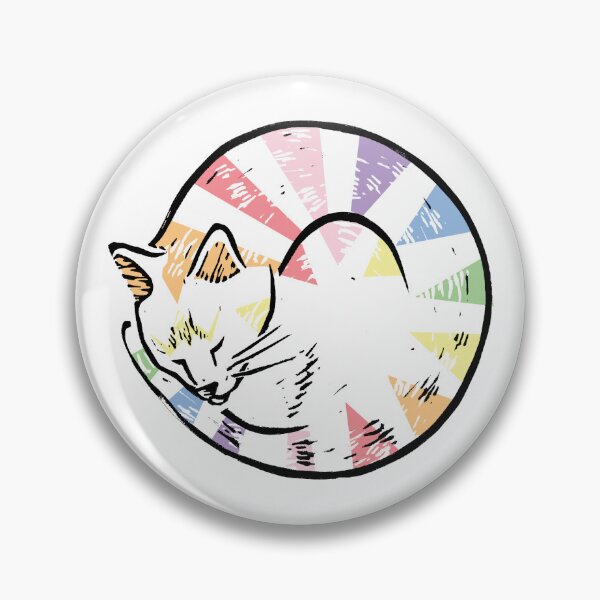 Aperçu de l'œuvre Cercle de chat arc-en-ciel créée et vendue par JDBee.