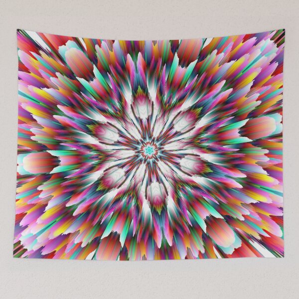 Item preview, Abstract Multicolored 3D Fractal Flower 2 designed and sold by SXW Designs.