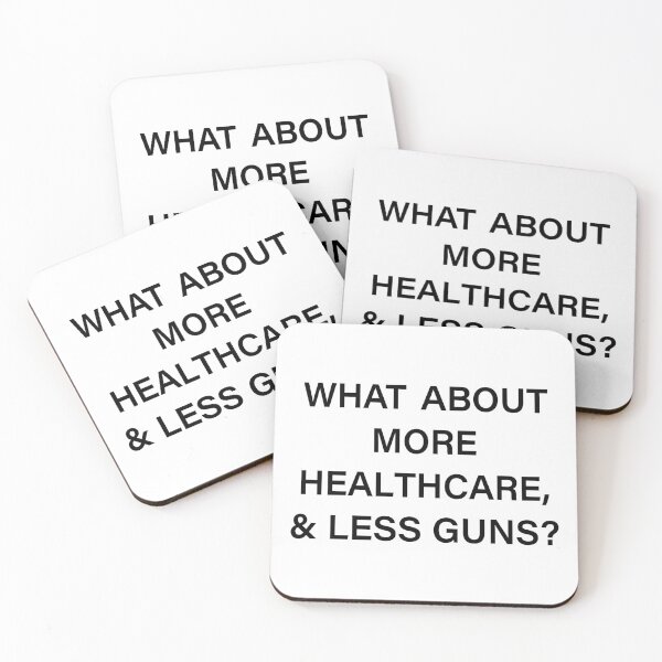 Item preview, What about more healthcare and less guns  designed and sold by My Kozy Shoppe.