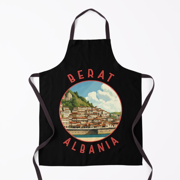 Item preview, Berat Albania Retro Distressed Circle designed and sold by KrisSidDesigns.