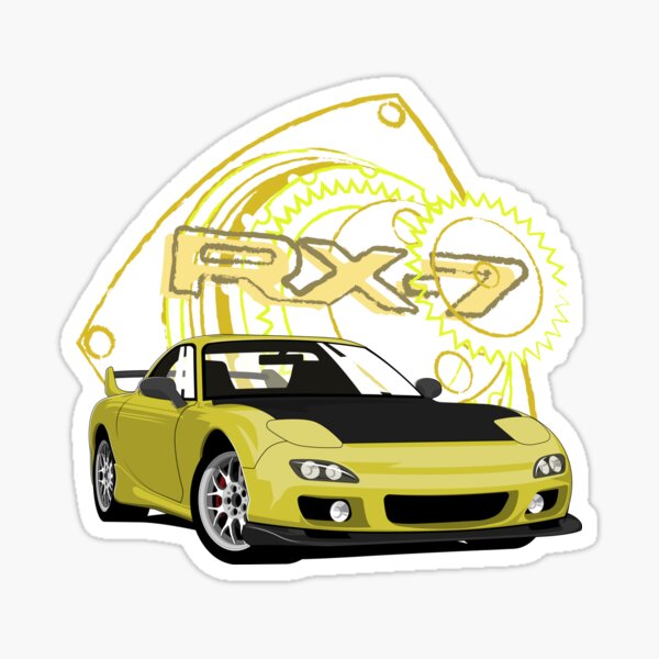 Mazda RX-7 FD Sticker for Sale by HotModStore