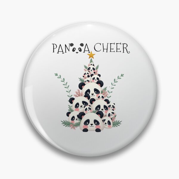 Item preview, Panda Cheer Adorable Panda Christmas Tree Holiday Design designed and sold by Furr-n-Purr.